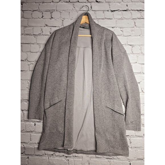 Arcteryx Purple Gray Heathered Open Cardigan Laina Sweater Womens Size Large? - Picture 1 of 13